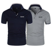 Navy blue + gray