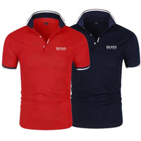 Red + navy blue